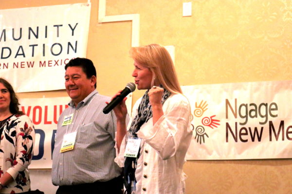 Speaker on microphone at Nonprofit Conference